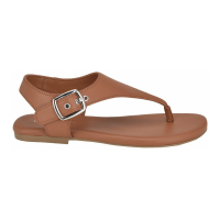 Calvin Klein 'Moraca Buckle T-Strap Flat Sandals' pour Femmes