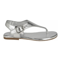 Calvin Klein 'Moraca Buckle T-Strap Flat Sandals' pour Femmes