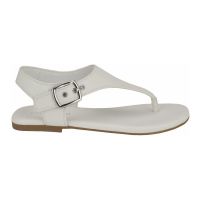 Calvin Klein 'Moraca Buckle T-Strap Flat Sandals' pour Femmes