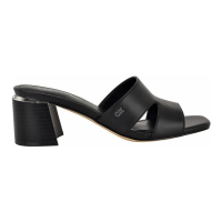 Calvin Klein 'Valery Logo Block Heel Slide Sandals' pour Femmes