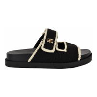 Tommy Hilfiger 'Landyn Crochet Double Band Flat Sandals' pour Femmes