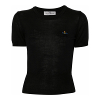 Vivienne Westwood Women's 'ORB-Embroidered Knitted' T-Shirt