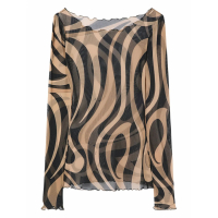 Pucci 'Marmo Tulle' Langärmeliges Oberteil für Damen
