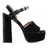 Miu Miu Sandales à talon 'Crystal-Embellished' pour Femmes