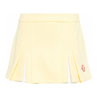 Casablanca 'Logo-Embroidered Pleated' Mini Rock für Damen