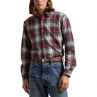 Polo Ralph Lauren Men's 'Classic Fit Plaid Brushed Oxford Shirt'