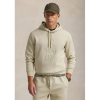 Polo Ralph Lauren Men's 'Leather-Pony Double-Knit Hoodie'