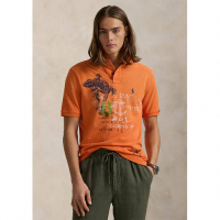 Polo Ralph Lauren Men's 'Classic Fit Mesh Graphic Polo Shirt'