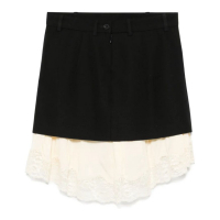 Balenciaga Women's 'Lace-Detail' Mini Skirt
