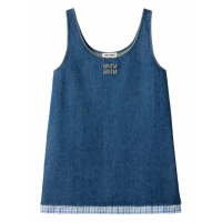Miu Miu 'Denim Mini-Dress' Mini Kleid für Damen