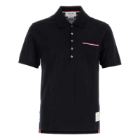 Thom Browne Men's 'Rwb Stripe' Polo Shirt