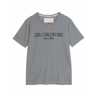 Valentino Garavani Men's 'Chez-Print Striped' T-Shirt