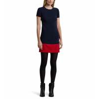 LAUREN Ralph Lauren 'Two-Tone Button-Trim Crepe' Etuikleid für Damen