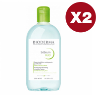 Bioderma 'Sébium H2O' Micellar Water - 500 ml, 2 Pieces