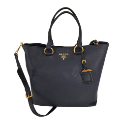 Prada 1BG865 Navy Blue Vitello