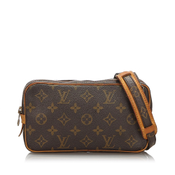 Louis Vuitton AB Louis Vuitton Brown Monogram Canvas Canvas Monogram Marly Bandouliere France