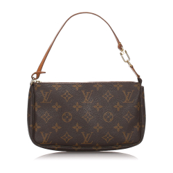 Louis Vuitton AB Louis Vuitton Brown Monogram Canvas Canvas Monogram Pochette Accessoires France