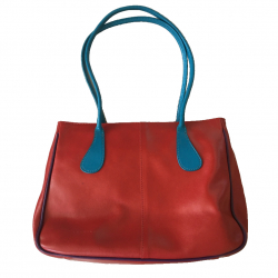 Coccinelle Red,  blue and violet medium sized tote