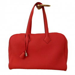 Hermès Victoria II 35 rose Jaipur bullhead clemency