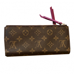 Louis Vuitton Monogram Fuchsia Adele Compact Wallet - Shop Preloved LV