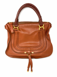 Chloé CHLOÉ MARCIE LARGE LEATHER HANDBAG IN CAMEL