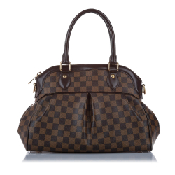 Louis Vuitton AB Louis Vuitton Brown Damier Canvas Canvas Damier Ebene Trevi PM Italy