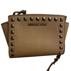 Michael Kors Beige Studded Crossbody Bag