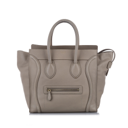 Celine B Celine White Calf Leather Luggage Tote Bag ITALY