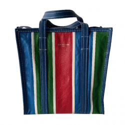 Balenciaga Bazar Shopper Stripe Tote