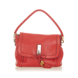 Gucci B Gucci Red Calf Leather Bella Satchel Italy