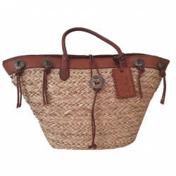 Ralph Lauren Leather and wicker basket summer Ralph Lauren