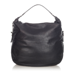 Bottega Veneta B Bottega Veneta Black Calf Leather Hobo Bag Italy