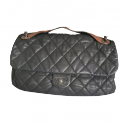 Chanel Quilted Leather In-the-Mix Jumbo Flap Bag