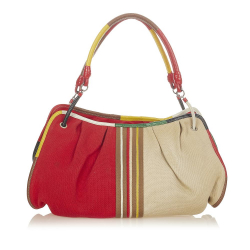 Bottega Veneta B Bottega Veneta Multi Canvas Fabric Multicolor Shoulder Bag Italy