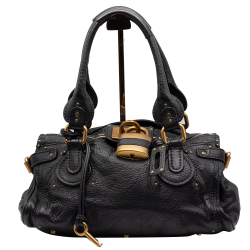 Chloé Paddington black medium leather - Handbag