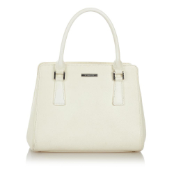 Burberry B Burberry White Calf Leather Handbag United Kingdom