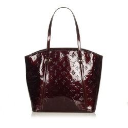 Louis Vuitton B Louis Vuitton Red Bordeaux Vernis Leather Leather Vernis Avalon MM France