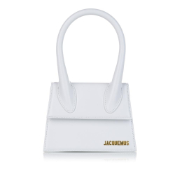 Jacquemus AB Jacquemus White Calf Leather Le Chiquito Mini Bag Italy