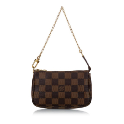 Louis Vuitton A Louis Vuitton Brown Damier Canvas Canvas Damier Ebene Mini Pochette Accessoires France