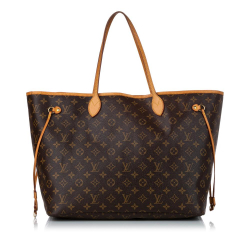 Louis Vuitton B Louis Vuitton Brown Monogram Canvas Canvas Monogram Neverfull GM United States of America