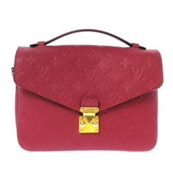 Louis Vuitton B Louis Vuitton Pink Monogram Empreinte Leather Pochette Metis France