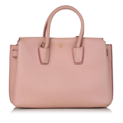 MCM B MCM Pink Light Pink Calf Leather Milla Satchel Germany