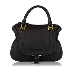 Chloé B Chloe Black Calf Leather Marcie Tote Bag France