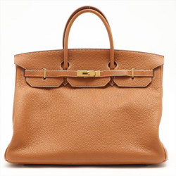 Hermès Hermes Birkin 40 Fjord Caramel Gold