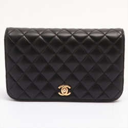 Chanel Full Flap Matelasse Lambskin leather Gold Metal