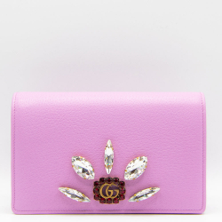 Gucci GG Marmont Jewel Bag in Pink Leather