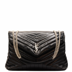 Yves Saint Laurent Loulou Large Black Leather