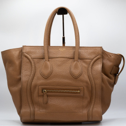 Celine Luggage Light Brown Leather