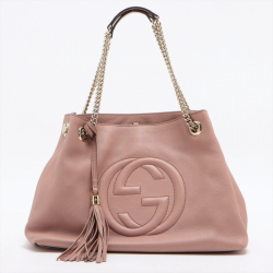 Gucci Soho Pink Leather Chain Bag