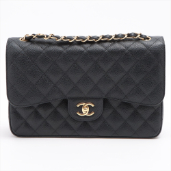 Chanel Jumbo Classic Double Flap Black Caviar Leather